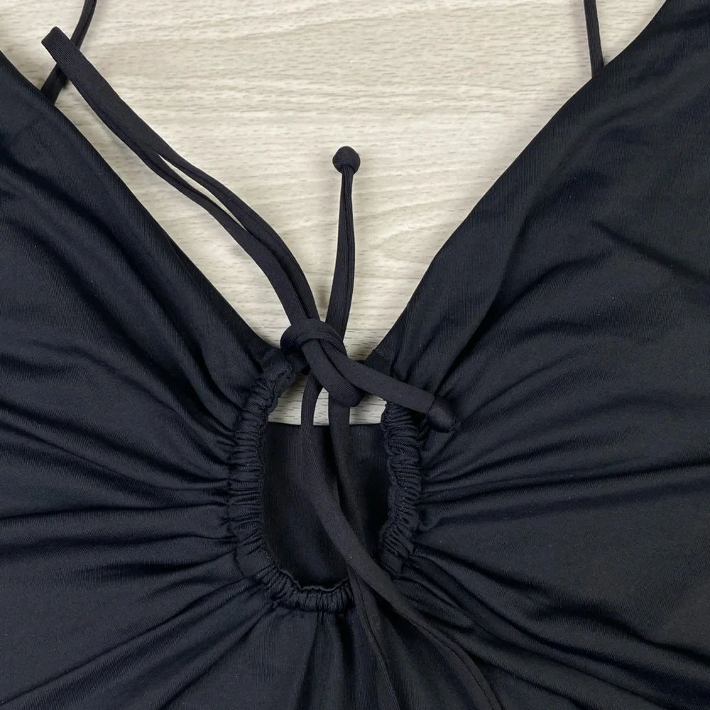 LSPACE Piper Classic One-Piece Swimsuit Tie Keyhole Black Size XS - Picture 13 of 15